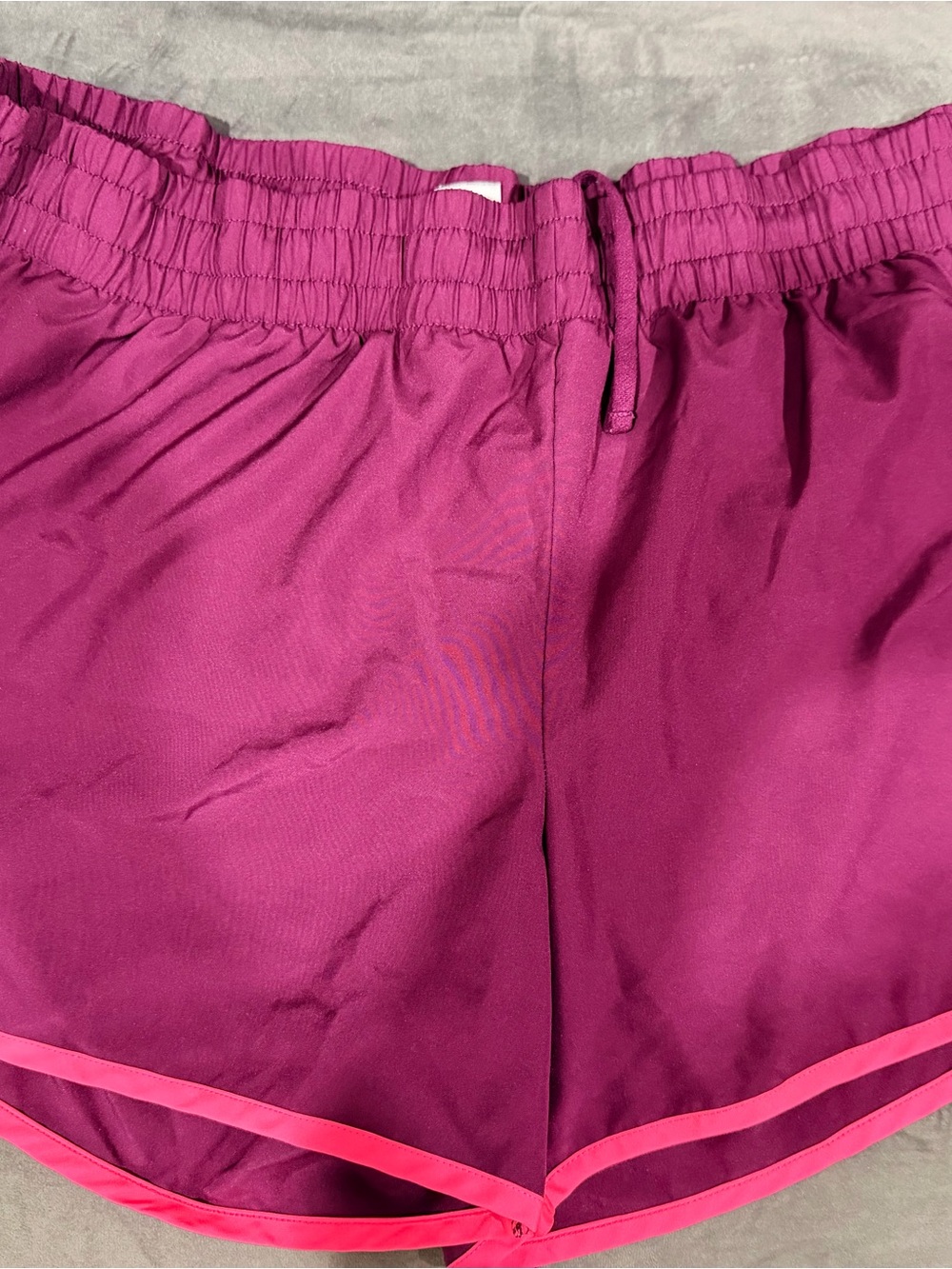 Danskin Women’s Athletic Shorts - Magenta with Hot Pink Trim
